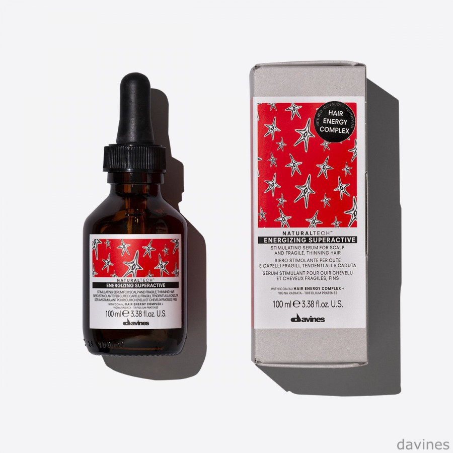 DAVINES – NaturalTech Energizing Superactive – Sérum Intensif Anti-Chute & Densité